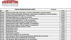 Bild von Rietze Herbst-Neuheiten 2023 - Preisliste