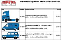 Bild von Vorbestellung Herpa eXtra-Sondermodelle