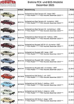 Bild von  Brekina PCX Dezember 2025