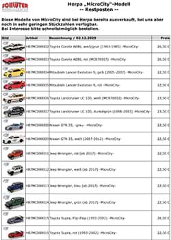 Bild von Herpa - MicroCity - Restposten