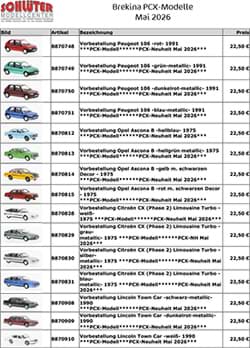 Picture of Brekina PCX Mai 2026