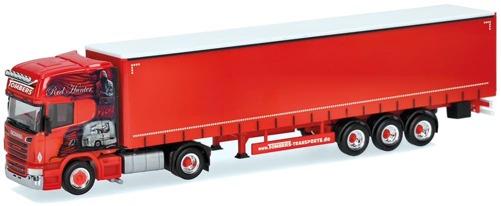 Picture of VORBESTELLUNG Tombers Transporte "Red Hunter", Scania R 09 Topline svsp. Medi GardPlAufl.  (NH09/10.2026)