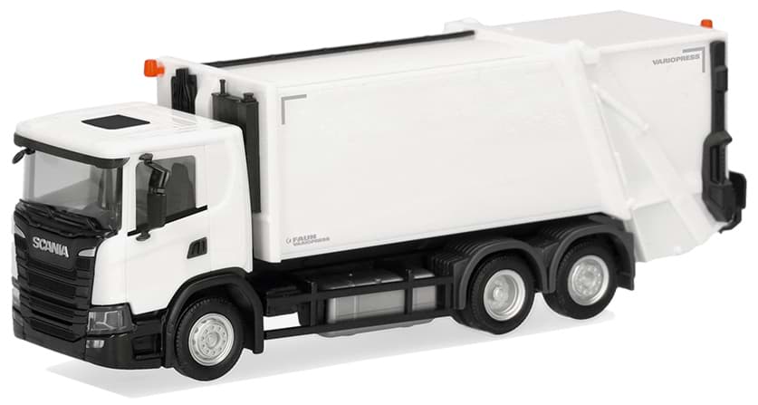 Picture of VORBESTELLUNG Scania CG17 Pressmüllfahrzeug Variopress, weiß (NH09/10.2026)