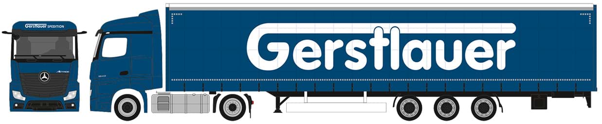 Bild von VORBESTELLUNG Gerstlauer, Actros 2018 StreamSpace svsp. Megatrailer GardPlAufl. (Sondered. Bayern / ab Juni)