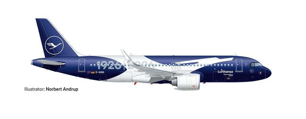Bild von Vorbestellung Lufthansa Airbus A320neo "100 Jahre" (1:500) (NH07/08.2026)