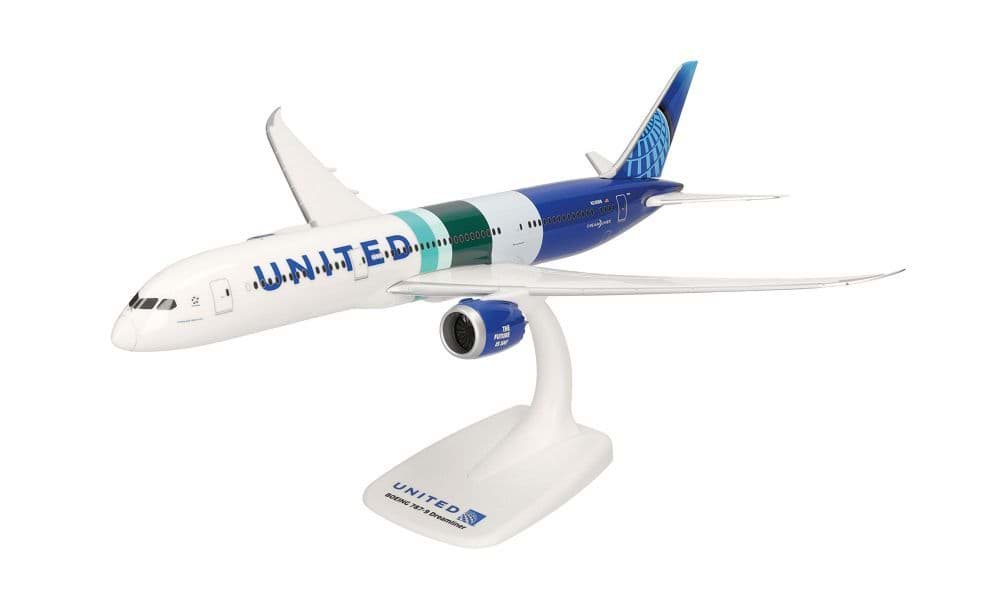 Bild von Vorbestellung United Airlines Boeing 787-9 Dreamliner "The Future is SAF" (1:200) -Snap-Fit-  (NH07/08.2026)