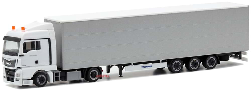 Bild von MAN TGX XLX Euro 6 svsp. Megatrailer Aufl. (weiß, PL silber lackiert)