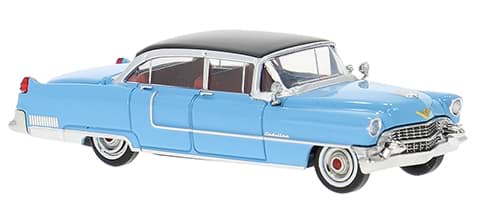 Bild von Vorbestellung Cadillac Fleetwood 1955 -blau/weiß- ***Neuheiten Juni 2026***
