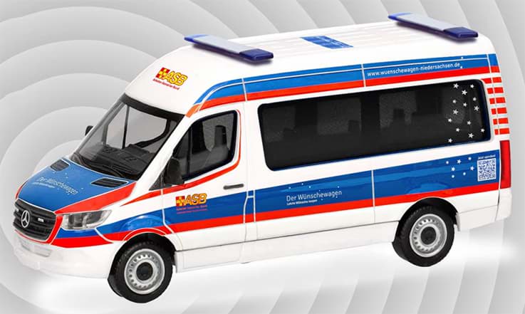 Bild von ASB Wünschewagen Niedersachsen, MB Sprinter 18 Bus -- Interschutz Hannover 2026 --