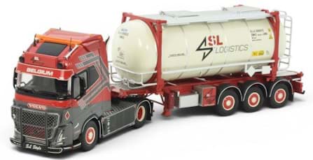 Bild von SL Logistics Volvo FH Globetrotter XL Tankauflieger (Metall / 1:50)
