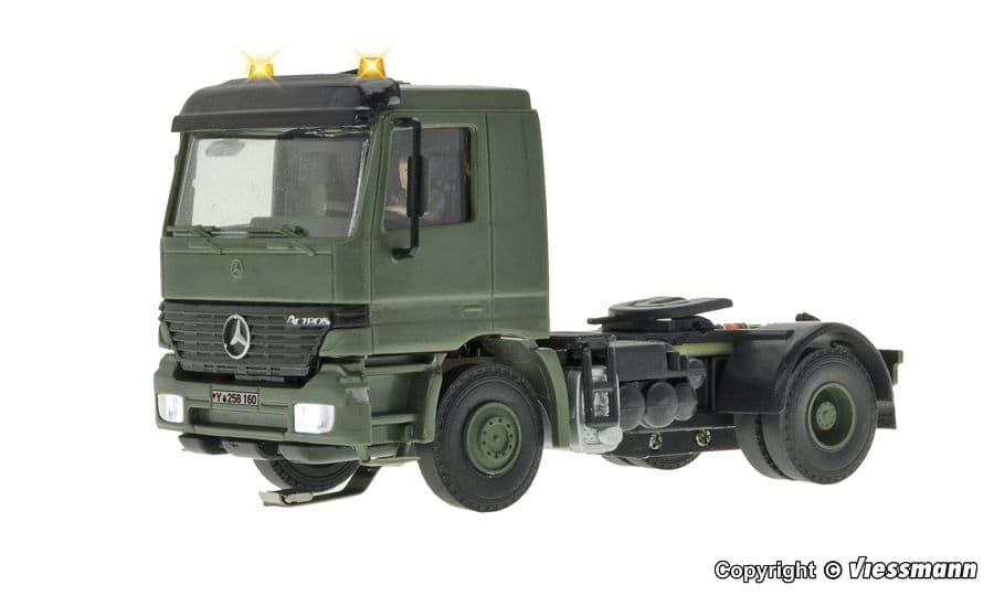 Bild von MB ACTROS 2-achs Sattelschlepper mit Rundumleuchten, Militär, Funktionsmodell -CARmotion-