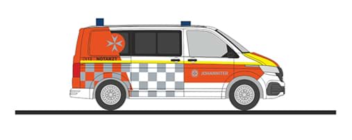Bild von Vorbestellung Johanniter Mannheim Notarzt VW T6.1  -Einsatzserie 1:87- ***Neuheit 07_08_2026***