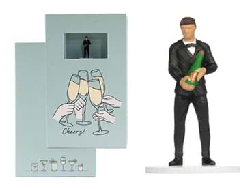 Picture of Geschenkbox "Cheers" (9 cm x 15 cm, 2,5 cm hoch) ***NOCH***
