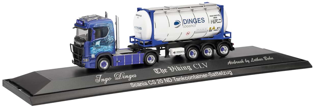 Picture of VORBESTELLUNG Dinges, Scania CS 20 ND mit Pipes TankcontAufl. -PC-  (NH11/12.2026)