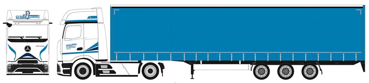 Picture of VORBESTELLUNG Cross Speed, Actros L ProCabin GigaSpace vvsp. Megatrailer GardPlAufl. (Sonderedition / ab Aug. 2026)