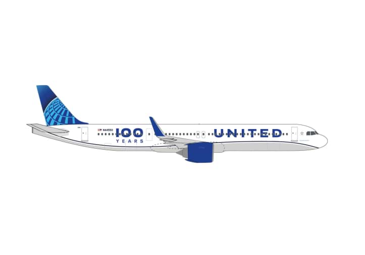 Picture of Vorbestellung United Airlines Airbus A321neo "100 Years" (1:500)  (NH09/10.2026)