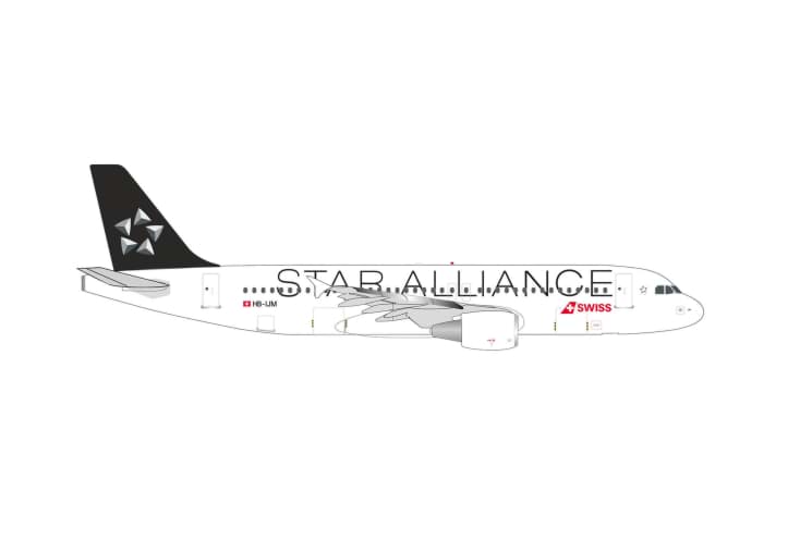 Picture of Vorbestellung Swiss International Air Lines Airbus A320 "Star Alliance" (1:500)  (NH09/10.2026)