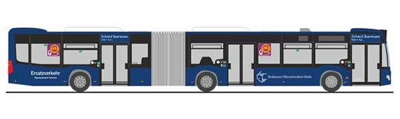 Bild von Vorbestellung Bodensee-Oberschwaben-Bahn - SEV MB Citaro  G 12  -Bahn Edi.Nr.: 158- ***Neuheit 09_10_2026***