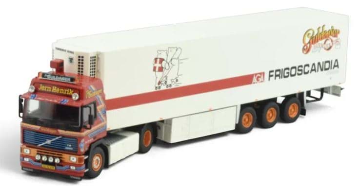Bild von Guldager Jern Henrik Volvo F12 Globetrotter Kühlauflieger (Metall / 1:50)