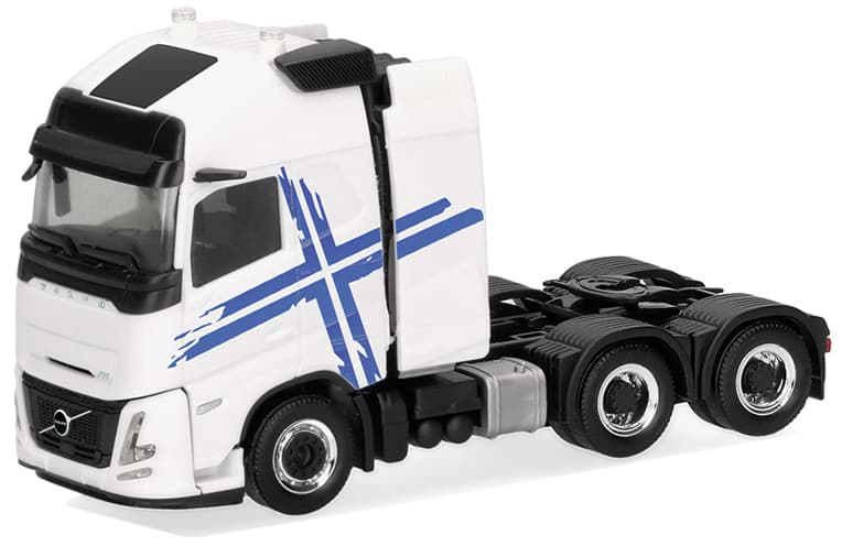 Bild von VORBESTELLUNG Volvo FH Aero GL XL Zugm. 3achs mit Schwerlastturm, weiß mit Schwedenkreuz  (NH01/02.2027)