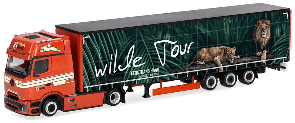 Picture of VORBESTELLUNG Ferntrans Haas "Wilde Tour", Actros L ProCabin GigaSpace vvsp. Megatrailer GardPlAufl.  (NH01/02.2027)