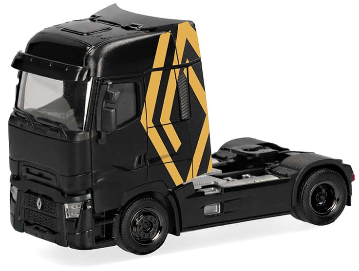 Bild von VORBESTELLUNG Renault T facelift Zugm. 2achs vvsp., schwarz mit Renault-Logo  (NH01/02.2027)