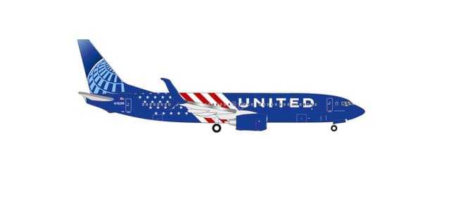 Bild von Vorbestellung United Airlines Boeing 737-800 - America 250 (1:500)  (NH11/12.2026)