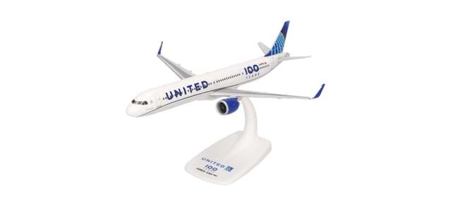 Picture of Vorbestellung United Airlines Airbus A321neo "100 Years" (1:200)   -Snap-Fit-  (NH11/12.2026)