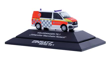 Picture of Johanniter Mannheim Notarzt VW T6.1  -Einsatzserie 1:87- 