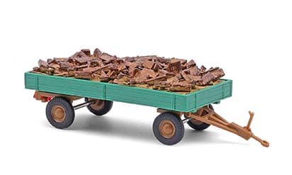Bild von Vorbestellung Gummianhänger m.Holzscheite  -1:87- ***Busch News  03 2026***