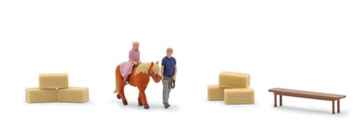 Bild von Vorbestellung Ponyreiten ***Action Set*** -1:87- ***Busch News  03 2026***