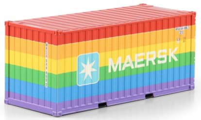 Bild von Maersk "Rainbow", 20ft. Container (DK) (Metall 1:50)
