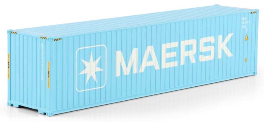 Bild von Vorbestellung Maersk, 40ft. High Cube Container (blau) (DK) (Metall 1:50)