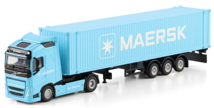 Bild von Maersk, Volvo FH12 GL vvsp. 45ft. High Cube ContAufl. (DK)  (Metall 1:87)