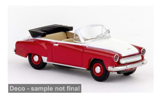 Bild von Vorbestellung Wartburg 311 Cabrio, rot/weiß *** Neuheiten Novemberber 2026 ***