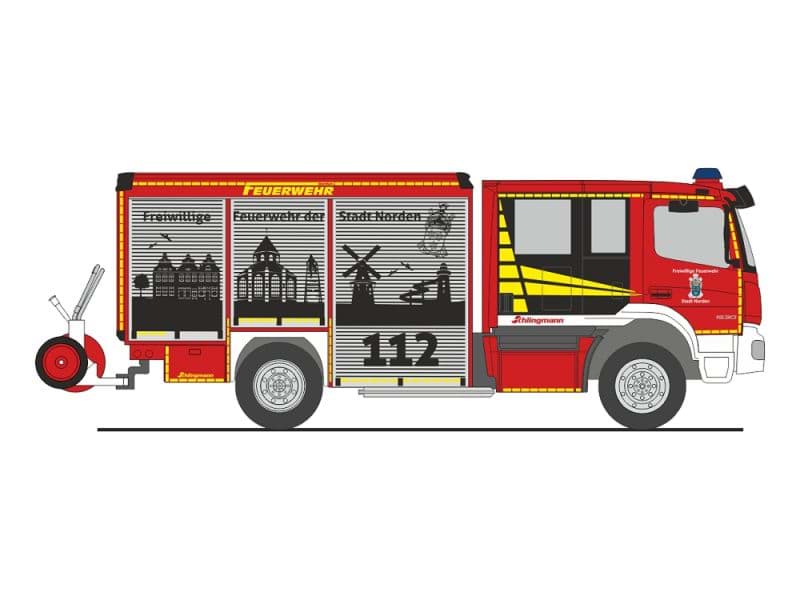 Picture of Vorbestellung Feuerwehr Norden, Schlingmann Varus MB HLF -Einsatzserie 1:87-  ***Neuheiten 11-12-2026***